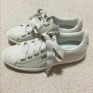 Puma Suede Bow Tie Sneakers